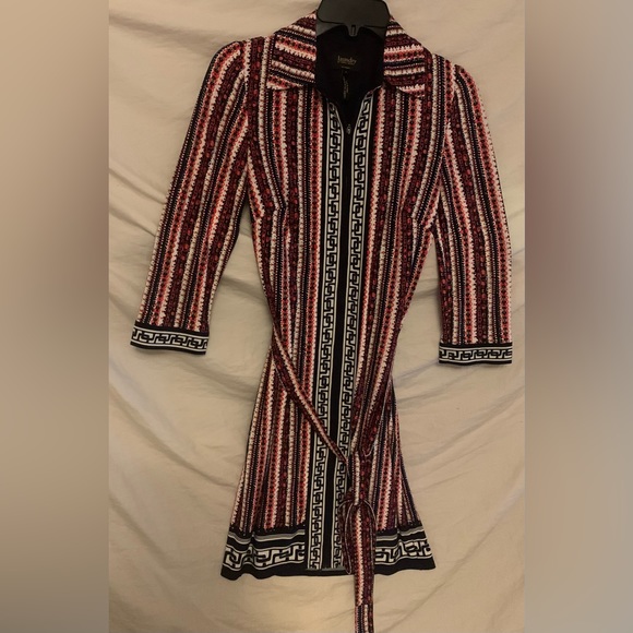 ✨⚡️💥 LAUNDRY BY SHELLI SEGAL WOMEN'S MIXED PRINT JERSEY DRESS, MULTI - Picture 7 of 13